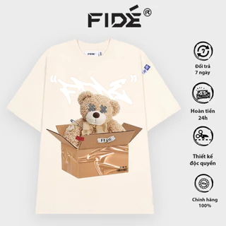 ÁO THUN GẤU FIDE UNISEX NAM NỮ CỔ TRÒN GẤU BOX - AT04