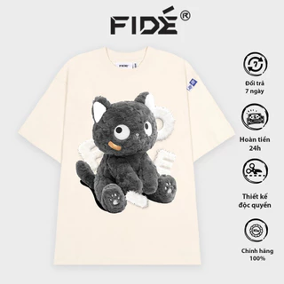 ÁO THUN MÈO FIDE UNISEX NAM NỮ CỔ TRÒN MÈO BÔNG - AT01