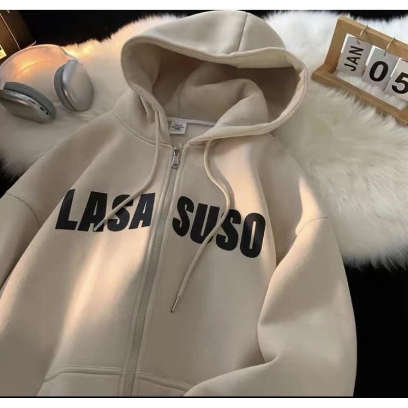 Áo khoác hoodie rip, Áo hoodie nỉ bông 2 lớp LASA SUSO