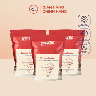 Bột dừa non trendy túi 1kg thơm ngon, hương vị tự nhiên