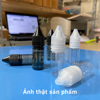 Lọ chiết 10ml chất liệu nhựa PET trong suốt/khói đen mờ