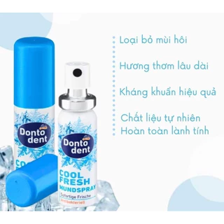 Xịt thơm miệng Dontodent Cool Đức 15ml