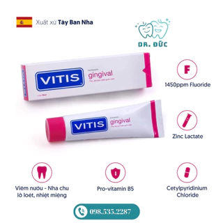 Kem đánh răng Vitis Gingival ngừa viêm nướu 100ml