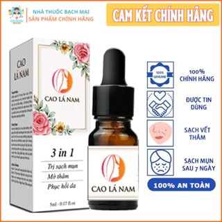 Cao lá nam lọ 3 in 1 - Sạch mụn sau 7 ngày