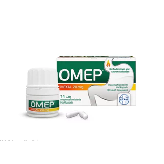 Viên uống giảm đau dạ dày Omep Hexal 20mg chống ợ nóng,trào ngược dạ dày - Hộp 14viên