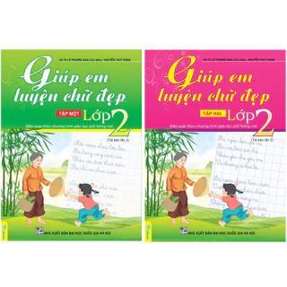 Sách - Combo 2 cuốn Giúp Em Luyện Viết Chữ Đẹp Lớp 2 - Biên Soạn Theo CT GDPT mới - ndbooks