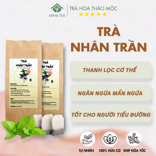 Trà nhân trần giải khát, thanh nhiệt, giải độc, mát gan gói 30 túi lọc - MIHA Tea