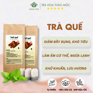 Trà quế giải cảm, giữ ấm cơ thể, lưu hương đậm sâu gói 30 túi lọc - MIHA Tea