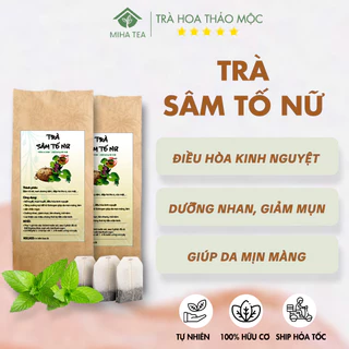 Trà sâm tố nữ điều hòa kinh nguyệt, cân bằng nội tiết tố, ngừa lão hóa gói 30 túi lọc - MIHA Tea