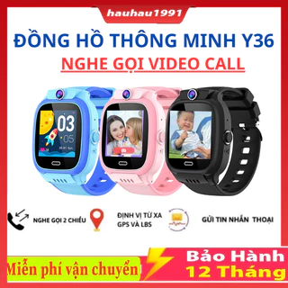 GỌI VIDEO CALL Đồng hồ thông minh Nghe Gọi định vị trẻ em cao cấp Y36 nghe gọi video. chống nước IP67, tiếng việt