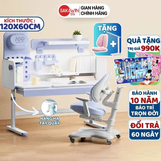 [HOT] Bộ bàn ghế học sinh thông minh AI SMART. Bộ bàn ghế chống gù cao cấp cho bé. Kích thước lớn 1M2. Gỗ tự nhiên