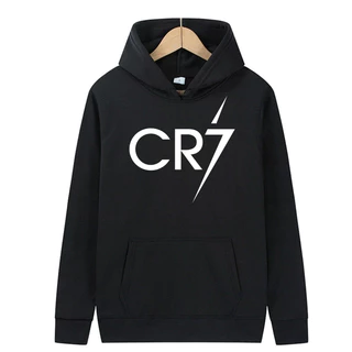 (Nhiều mẫu_Có intheoyeucau) Áo Hoodie Đen In Hình Ronaldo CR7 Cực HOT!!