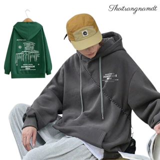 Áo khoác hoodie nỉ bông bến thành Bassic form rộng phong cách Hàn Quôc nam nữ mặc cực chất - thoitrangnamdt