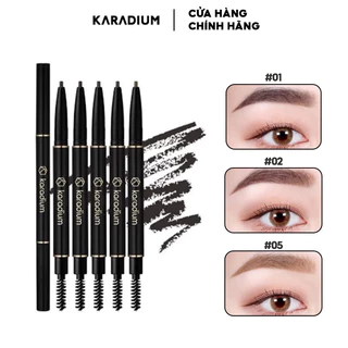 Chì kẻ mày hai đầu karadium flat eyebrown pencil