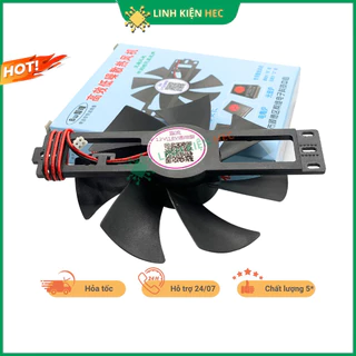 Quạt bếp từ 12V loại to sải cánh 11cm chính hãng linh kiện hec