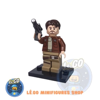 [Lego MINIFIGURES] Nhân vật LEGO Star War - Battle on Scarif | Cassian Andor Reddish Brown Jacket