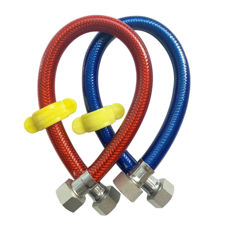 [HÀNG ĐẸP ] Dây cấp nước nóng lạnh 3 lớp xanh đỏ 40cm 60cm