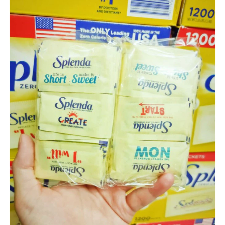 Sét 30 gói đường ăn kiêng Splenda (tách lẻ từ hộp 1.200 gói) - Healthy