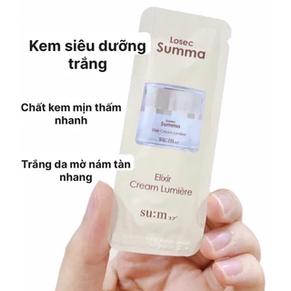 Gói kem dưỡng trắng Losec Summa Elixir Cream Lumiere / dưỡng trắng, mờ nám/ gói 1ml