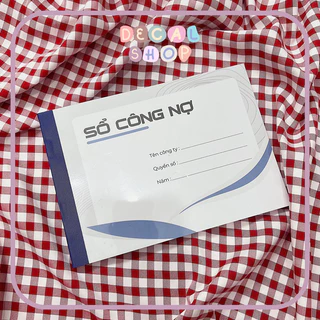 Sổ Công Nợ - Cuốn 50 Tờ Giấy 80gsm