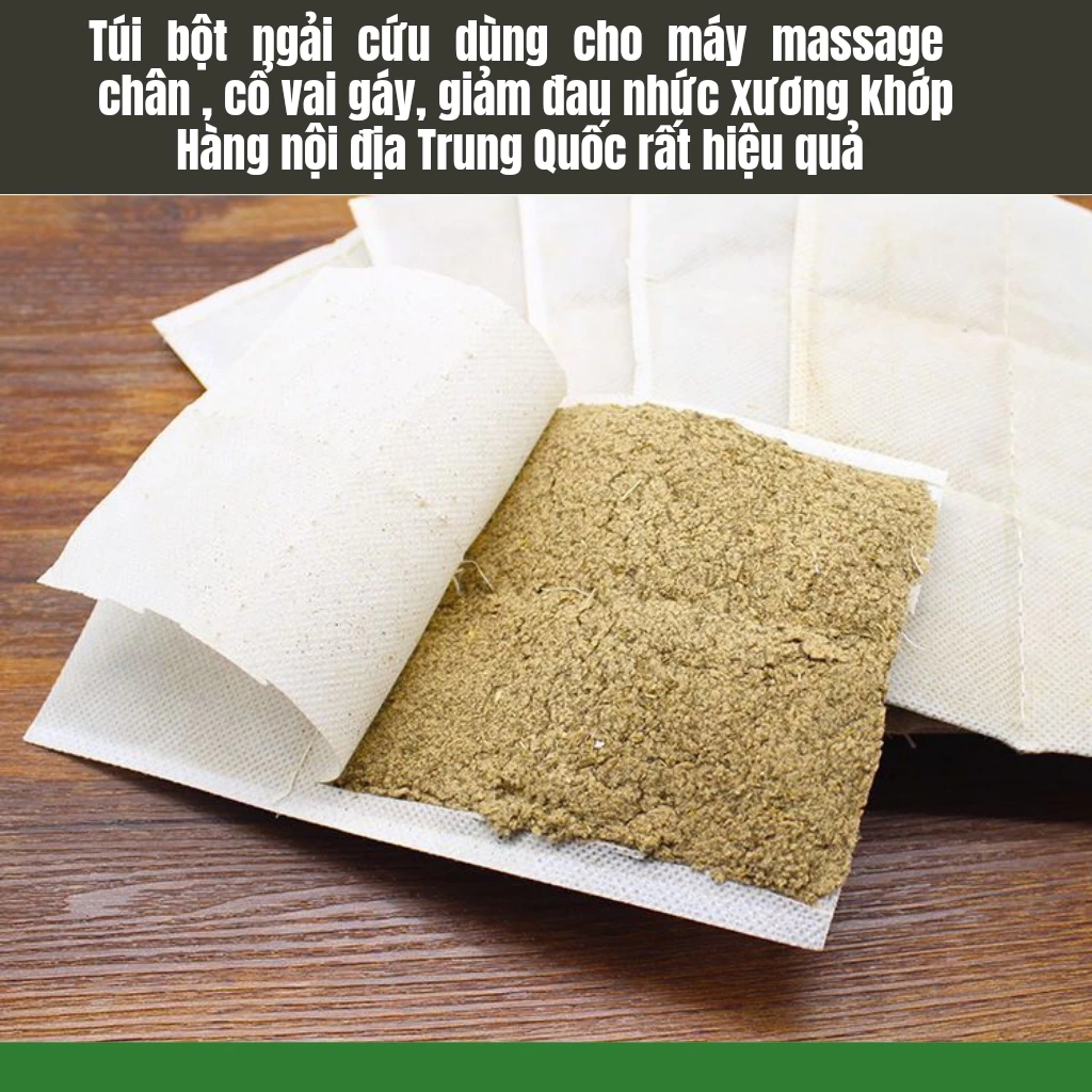 Túi Bột Ngải Cứu Dùng Cho Máy Massage Chân, Cổ Vai Gáy, Lưng Giảm Đau Nhức Xương Khớp Rất Hiệu Quả