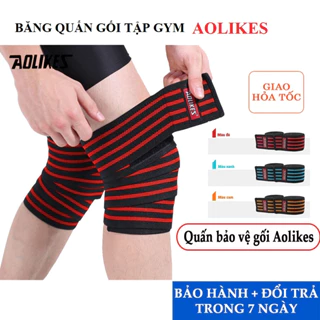 Băng Quấn Gối Tập Gym Aolikes Bảo Vệ Đầu Gối Tập Thể Dục Thể Thao Cao Cấp