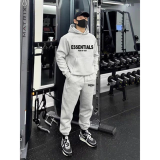 Sét Bộ Đồ Nỉ Hoodie Nam ESENTALL God  Phong Cách Thể Thao Trẻ Trung Cá Tính Chất Liệu Nỉ Ngoại Dày Dặn Ấm Áp