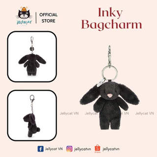 Móc khoá thỏ, phụ kiện treo túi nam, móc treo cặp Jellycat Inky bag charm (keyring) cao cấp chính hãng