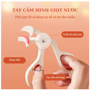 Bấm Mi GECOMO, Kẹp Mi Góc Rộng Bằng Nhựa ABS