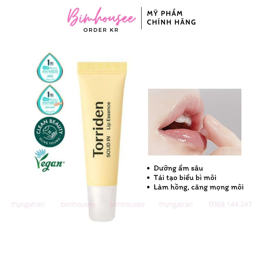 Son dưỡng TORRIDEN Tinh chất dưỡng môi Torriden Ceramide Lip Essence 11ml