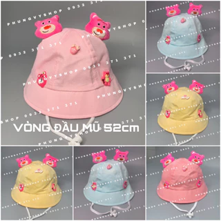 Bé 2-5 Tuổi/ Vòng đầu 52cm_Mũ bucket tai bèo vành cực dễ thương trai gái trẻ em phungvyshop- nón BO TRUNG Vải XỐP XOSU