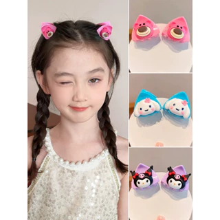 Set 2 kẹp tam giác đỉnh kuromi cho bé xinh xắn - Set 2 kẹp cua nhí gắn charm dễ thương - Phụ kiện tóc Selenshop