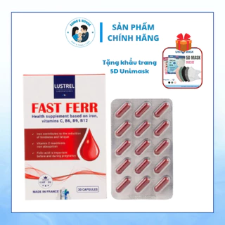 Fast Ferr 30 viên – Hỗ trợ bổ sung sắt, vitamin cho cơ thể