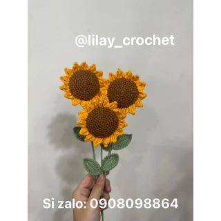 (ảnh thật) bó hoa hướng dương len🌻