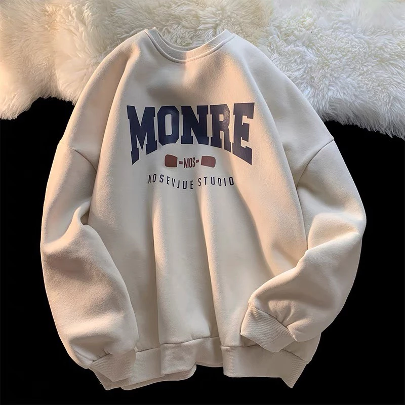 Áo Sweater MONRE nam nữ APT Unisex Áo Nỉ Cổ Tròn From Rộng Chất Nỉ Bông Dày Dặn Không Xù