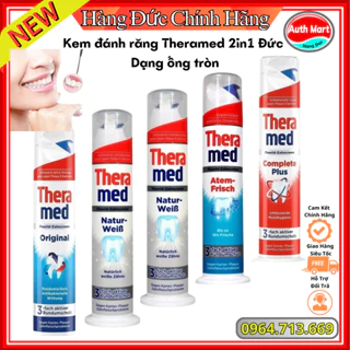 Kem đánh răng Theramed 2in1 Đức Dạng ống tròn