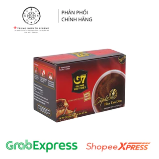 Cà phê G7 hòa tan đen - Trung Nguyên Legend - Hộp 15 gói x 2gr