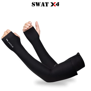 Bộ 2 Ống tay SWAT X4 màu đen xỏ ngón chống nắng tiện lợi - phụ kiện thời trang cao cấp