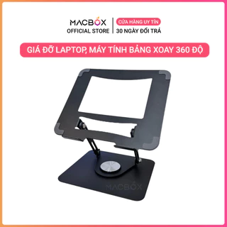 Giá đỡ Laptop chân xoay 360 độ, Đế tản nhiệt kê laptop Máy tính bảng Ipad hợp kim Thép công thái học K94, K95 Macbox