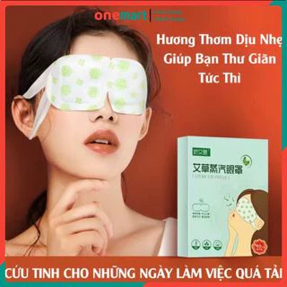 Mặt Nạ Mắt Chườm Nóng Xông Hơi Thư Giãn Giúp Giảm Căng Thẳng Mệt Mỏi, Ngủ Ngon Giấc