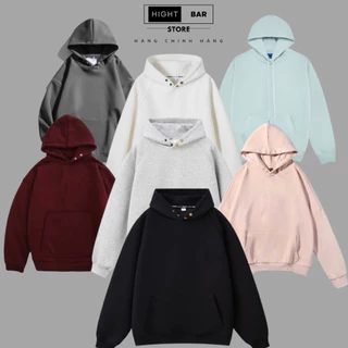 Áo hoodie, Áo nỉ Trơn cực hót form rộng , hàng chuẩn chính hàng , dày dặn , tag mác chất lượng Hight Bar Store