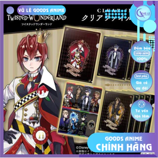 Goods anime Twisted Wonderland chính hãng Bandai, Tệp hồ sơ - Clear file, Tệp chân dung - Portrait folder, Disney Japan