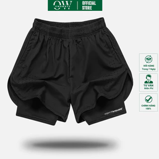 Quần Đùi Short Thể Thao Ngắn 2 Lớp Tập Gym Nam KSM Store Túi Zip Có Lỗ Thoát Khí Phù Hợp Chạy Bộ Q263