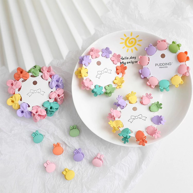 Kẹp tóc càng cua mini nhiều màu và nhiều hình dạng xinh xắn cho bé gái