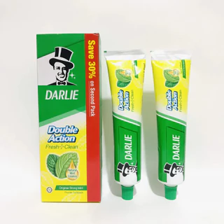 Combo 2 Tuýp Kem Đánh Răng DARLIE MINT (225g) Double Action - Hàng chính hãng DKSH Việt Nam.