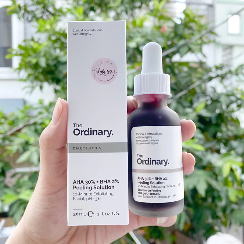 [Bill US] Tẩy da chết peel da The Ordinary AHA 30% + BHA 2% Peeling Solution 30ml