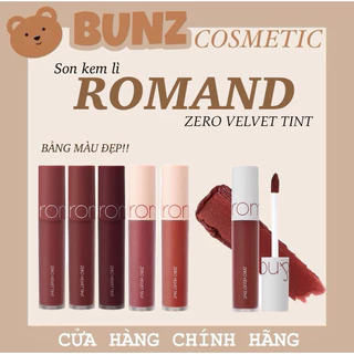 Son Kem Lì Mềm Mượt Romand Zero Velvet Tint