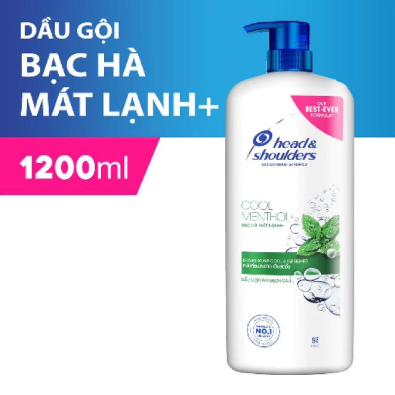 Dầu gội Head & Shoulders bạc hà 1200ml