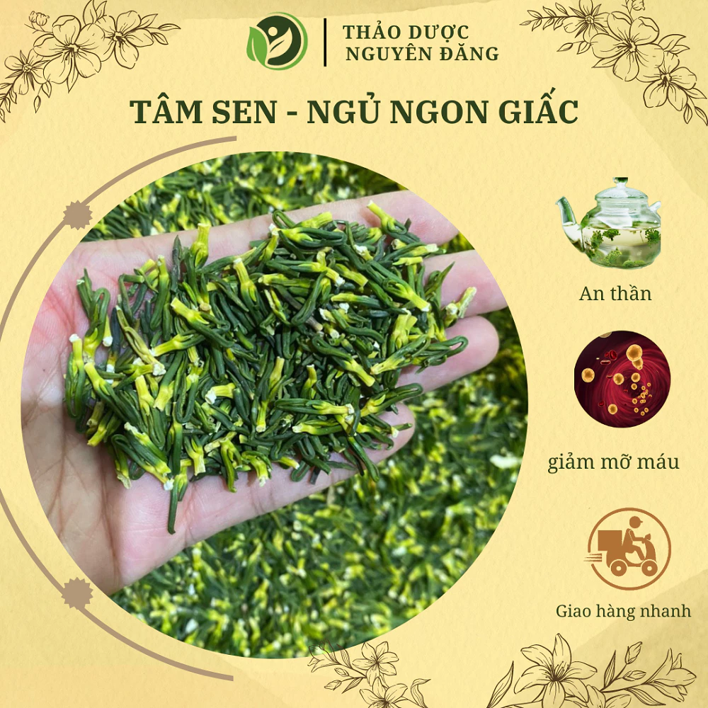 Tâm sen (tim sen) đồng quê sấy khô giúp hỗ trợ mất ngủ 100g