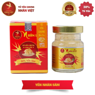 Yến Sào Chưng Nhân Sâm Nhân Việt 30% Yến Nguyên Chất Hũ 70ml